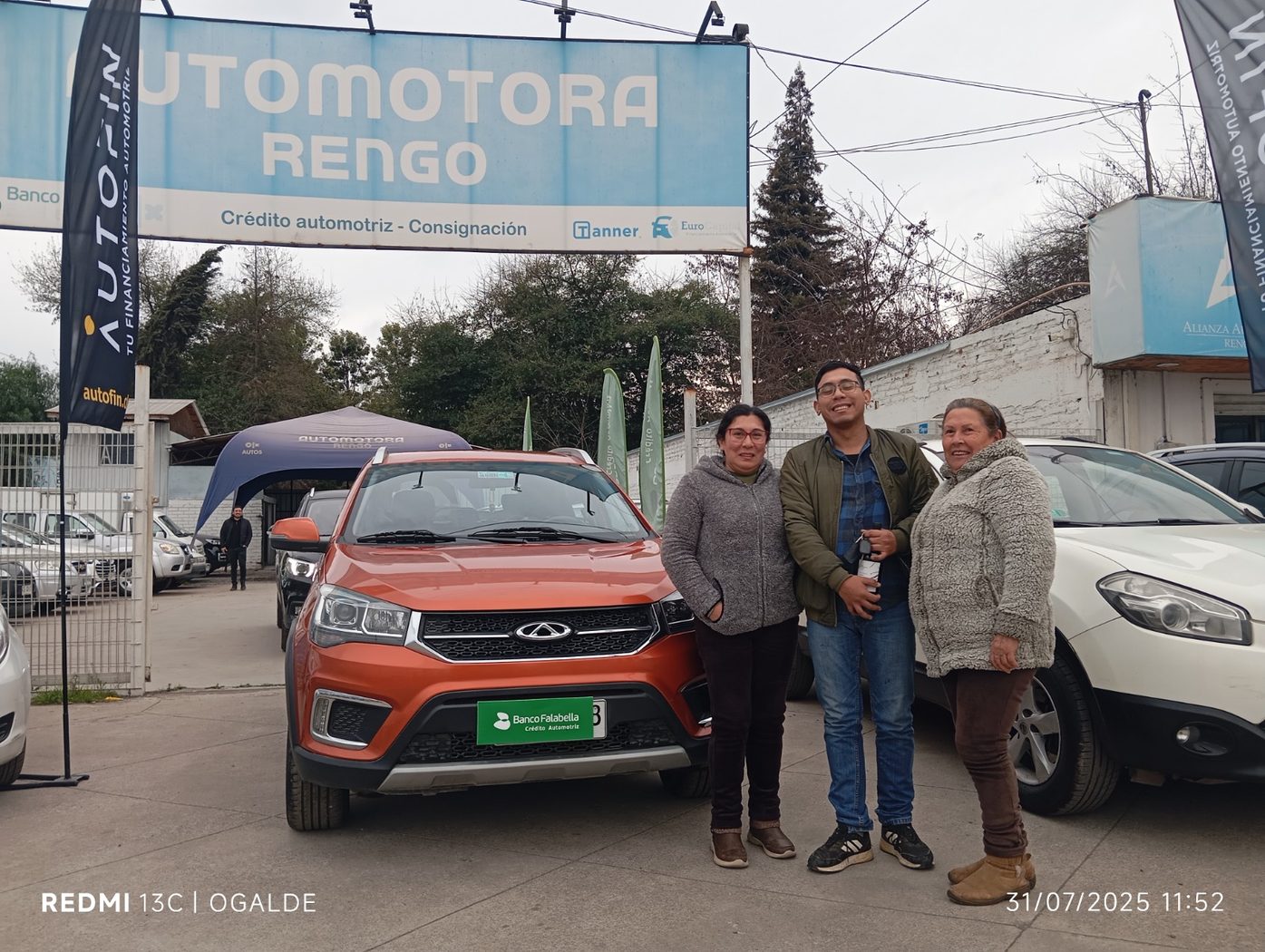 Cliente feliz Automotora Rengo