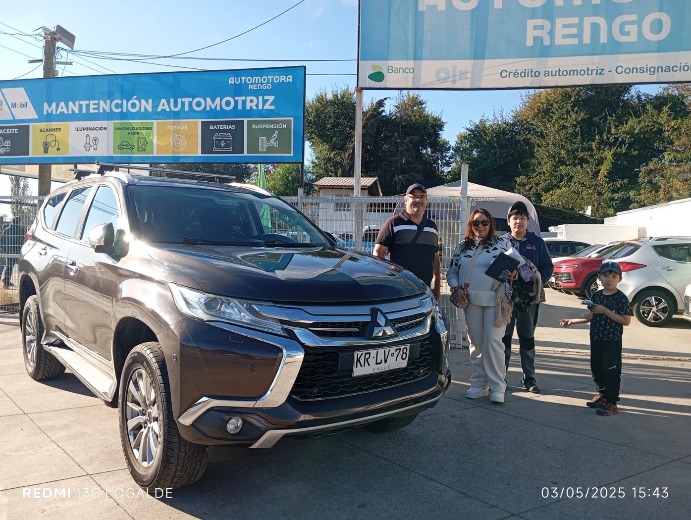 Cliente feliz Automotora Rengo